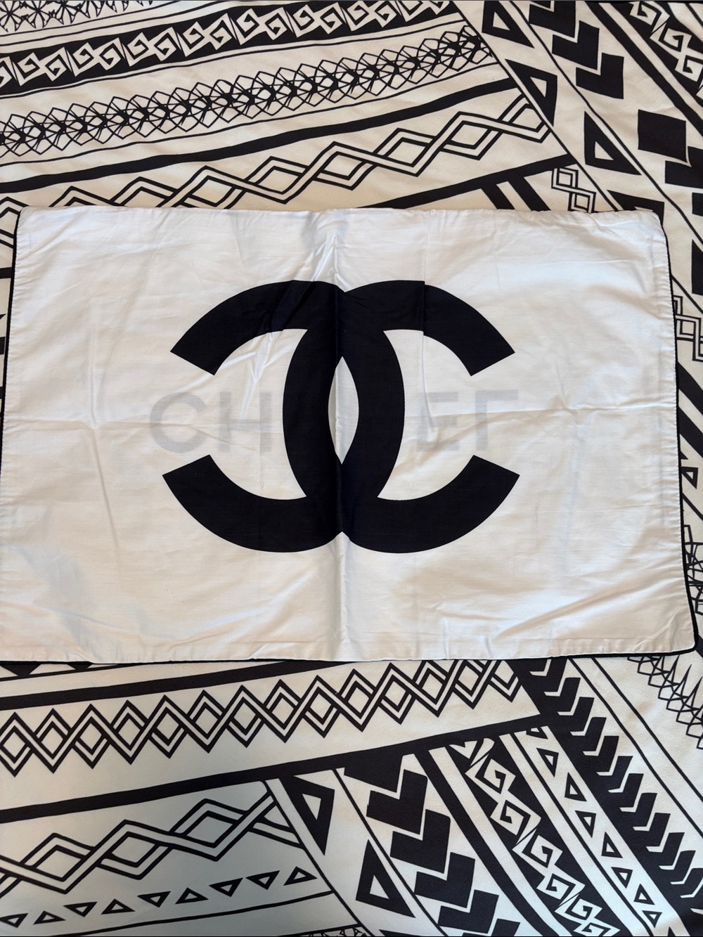 CHANEL Pillow Cover with Zipper